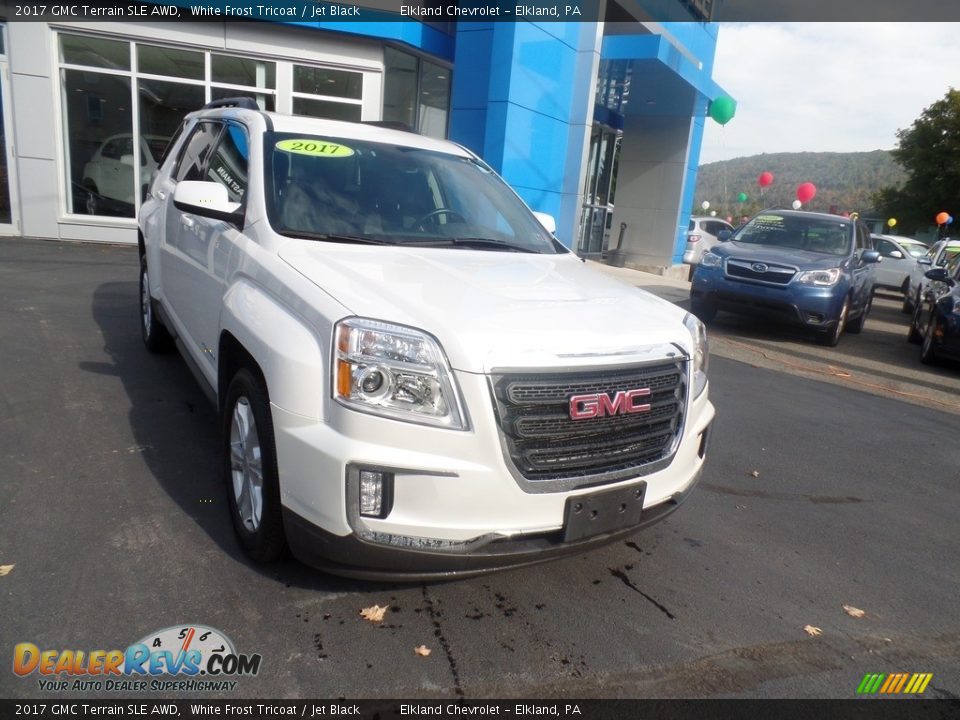 2017 GMC Terrain SLE AWD White Frost Tricoat / Jet Black Photo #4