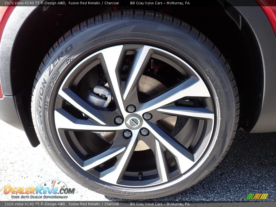 2020 Volvo XC40 T5 R-Design AWD Fusion Red Metallic / Charcoal Photo #6