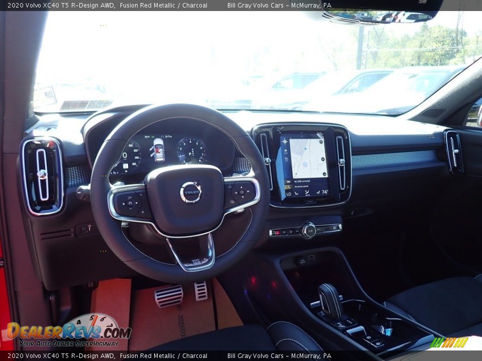2020 Volvo XC40 T5 R-Design AWD Fusion Red Metallic / Charcoal Photo #9