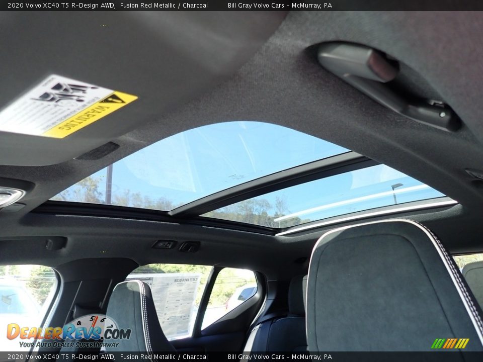2020 Volvo XC40 T5 R-Design AWD Fusion Red Metallic / Charcoal Photo #12