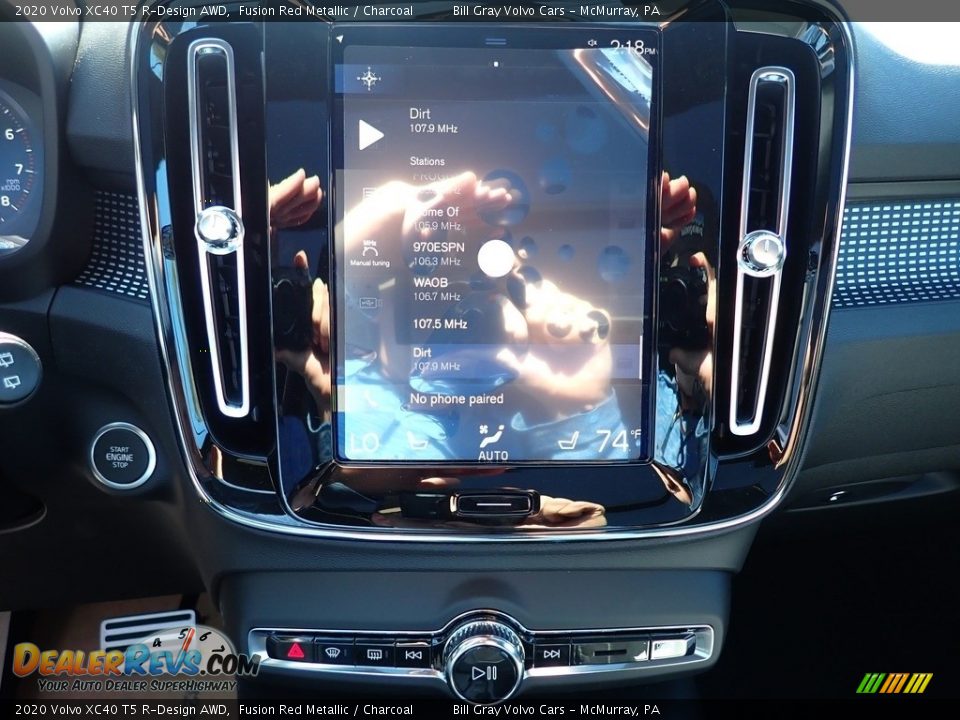 2020 Volvo XC40 T5 R-Design AWD Fusion Red Metallic / Charcoal Photo #15