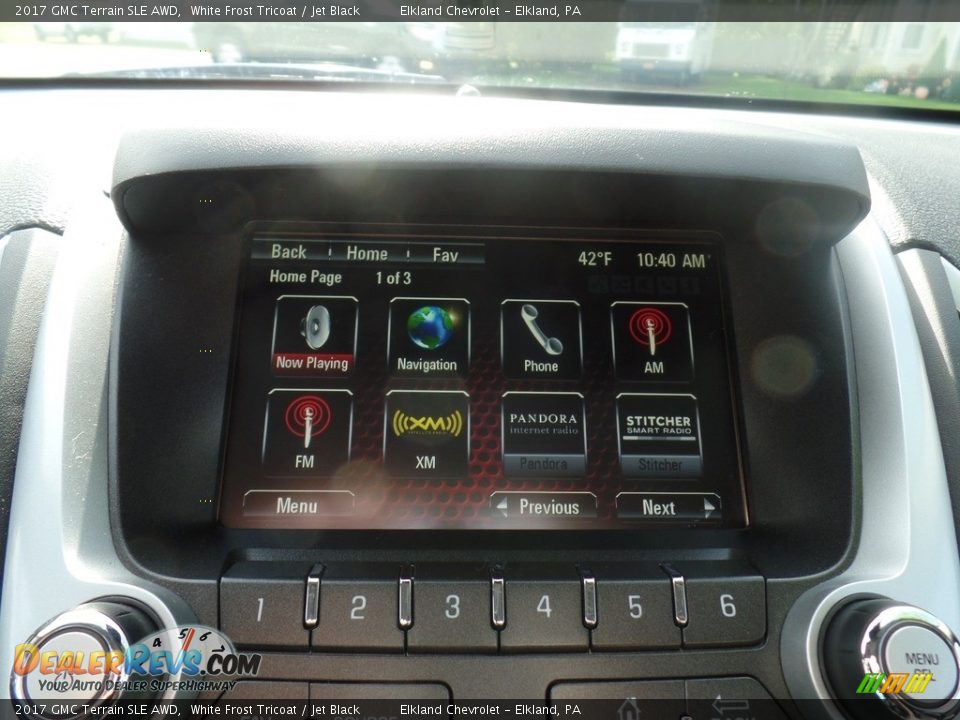 2017 GMC Terrain SLE AWD White Frost Tricoat / Jet Black Photo #25