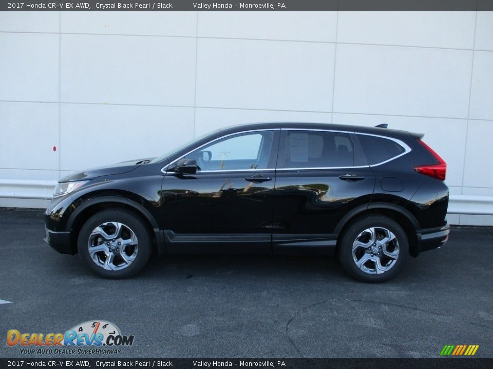 2017 Honda CR-V EX AWD Crystal Black Pearl / Black Photo #2