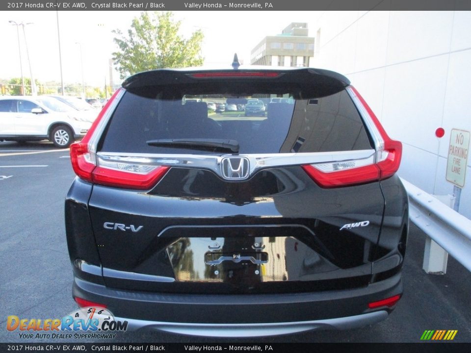 2017 Honda CR-V EX AWD Crystal Black Pearl / Black Photo #4