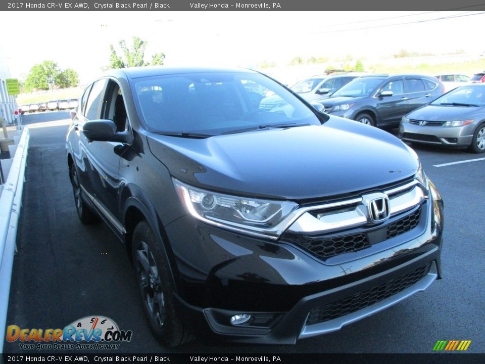 2017 Honda CR-V EX AWD Crystal Black Pearl / Black Photo #7