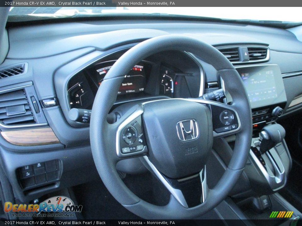 2017 Honda CR-V EX AWD Crystal Black Pearl / Black Photo #14