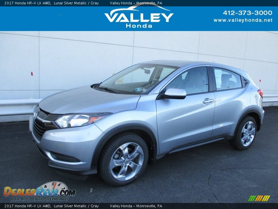 2017 Honda HR-V LX AWD Lunar Silver Metallic / Gray Photo #1