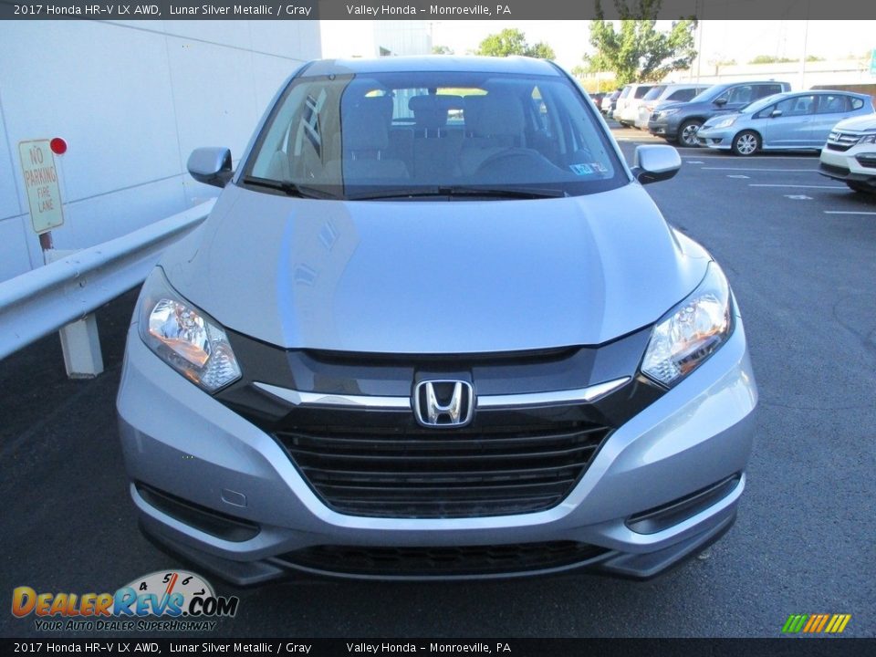 2017 Honda HR-V LX AWD Lunar Silver Metallic / Gray Photo #9