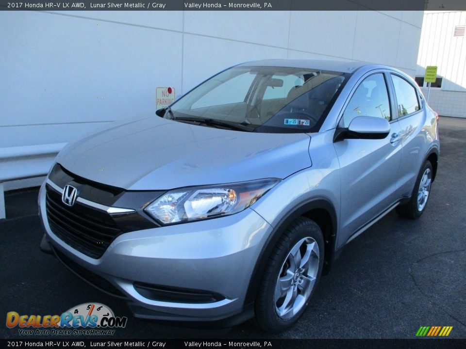 2017 Honda HR-V LX AWD Lunar Silver Metallic / Gray Photo #10