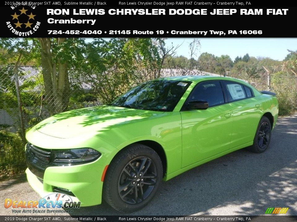 2019 Dodge Charger SXT AWD Sublime Metallic / Black Photo #1
