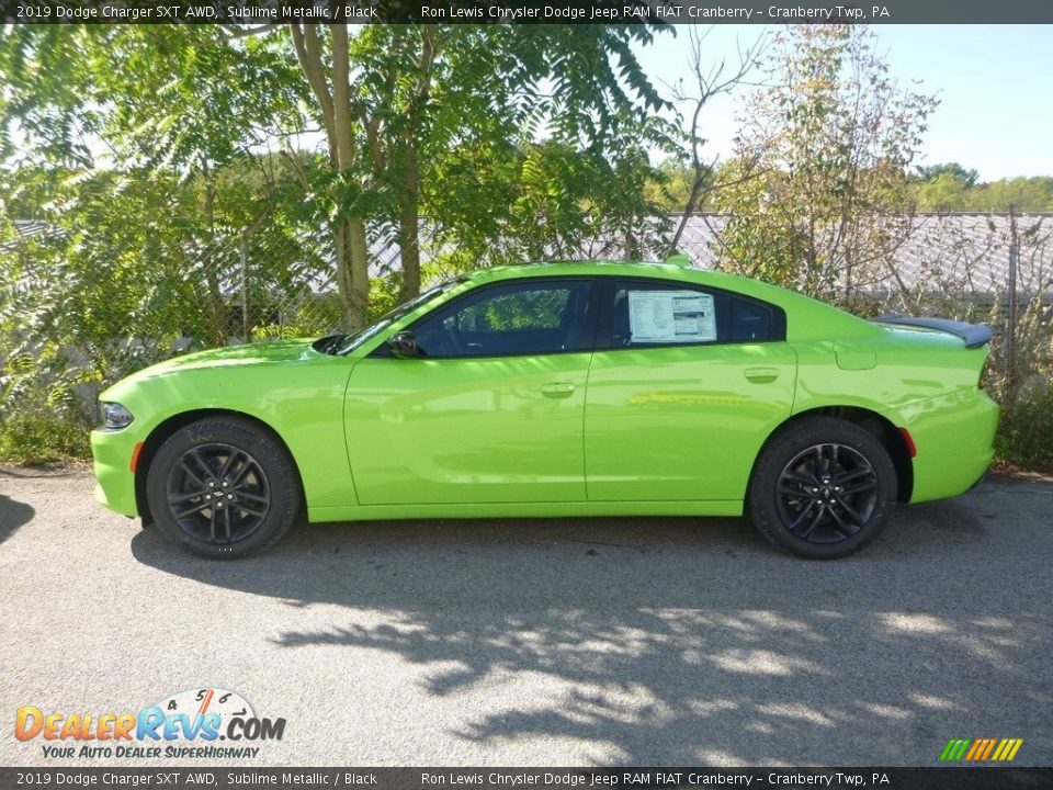 2019 Dodge Charger SXT AWD Sublime Metallic / Black Photo #2