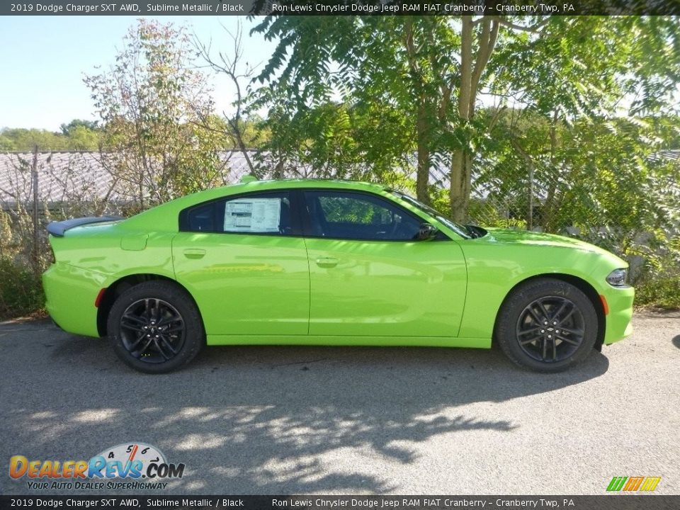 2019 Dodge Charger SXT AWD Sublime Metallic / Black Photo #3