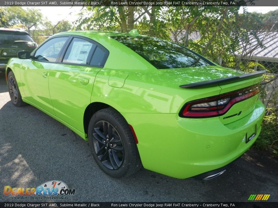 2019 Dodge Charger SXT AWD Sublime Metallic / Black Photo #5