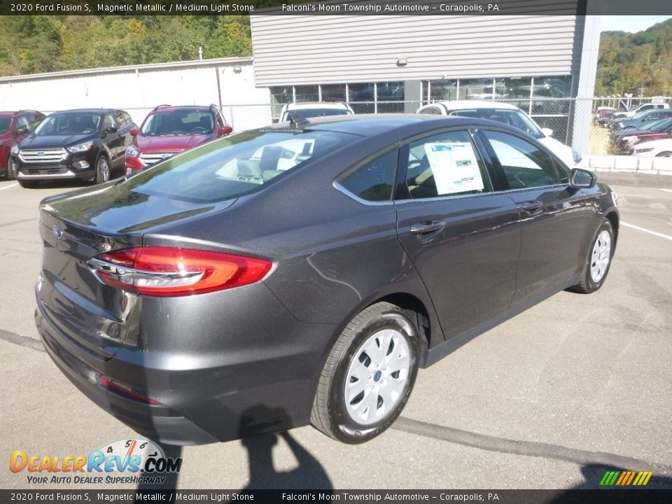 2020 Ford Fusion S Magnetic Metallic / Medium Light Stone Photo #2