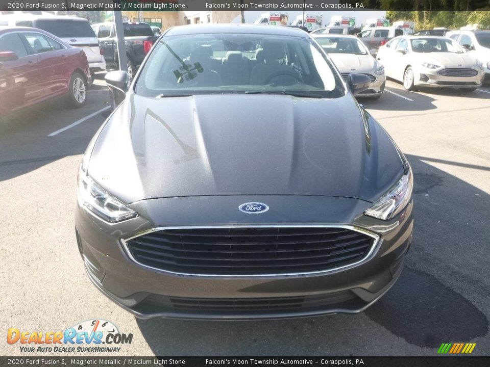 2020 Ford Fusion S Magnetic Metallic / Medium Light Stone Photo #4