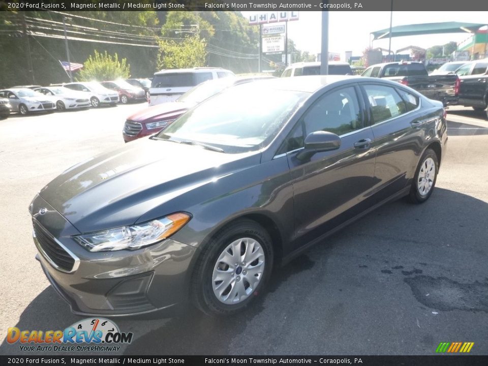 2020 Ford Fusion S Magnetic Metallic / Medium Light Stone Photo #5