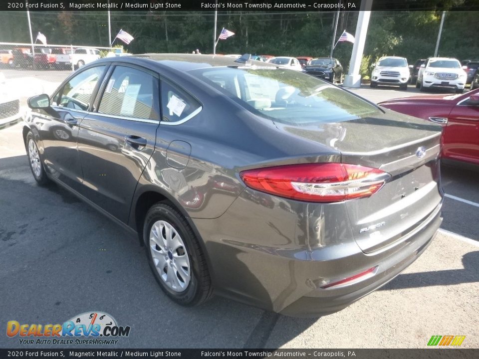 2020 Ford Fusion S Magnetic Metallic / Medium Light Stone Photo #6