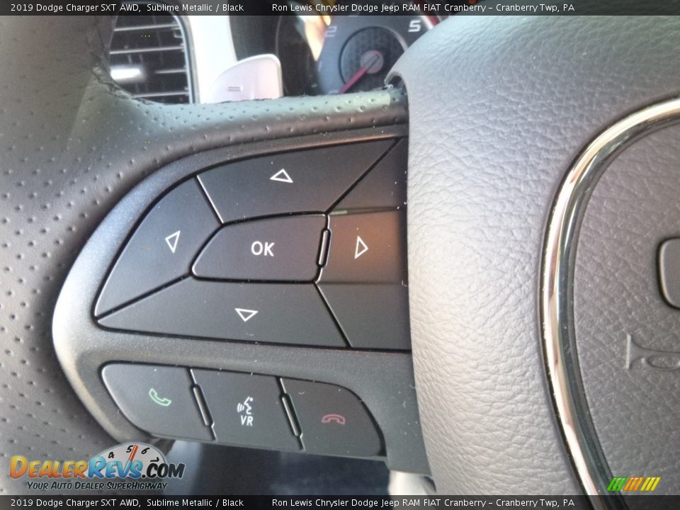 2019 Dodge Charger SXT AWD Sublime Metallic / Black Photo #16