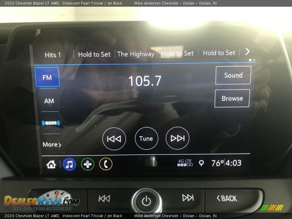 2020 Chevrolet Blazer LT AWD Iridescent Pearl Tricoat / Jet Black Photo #20