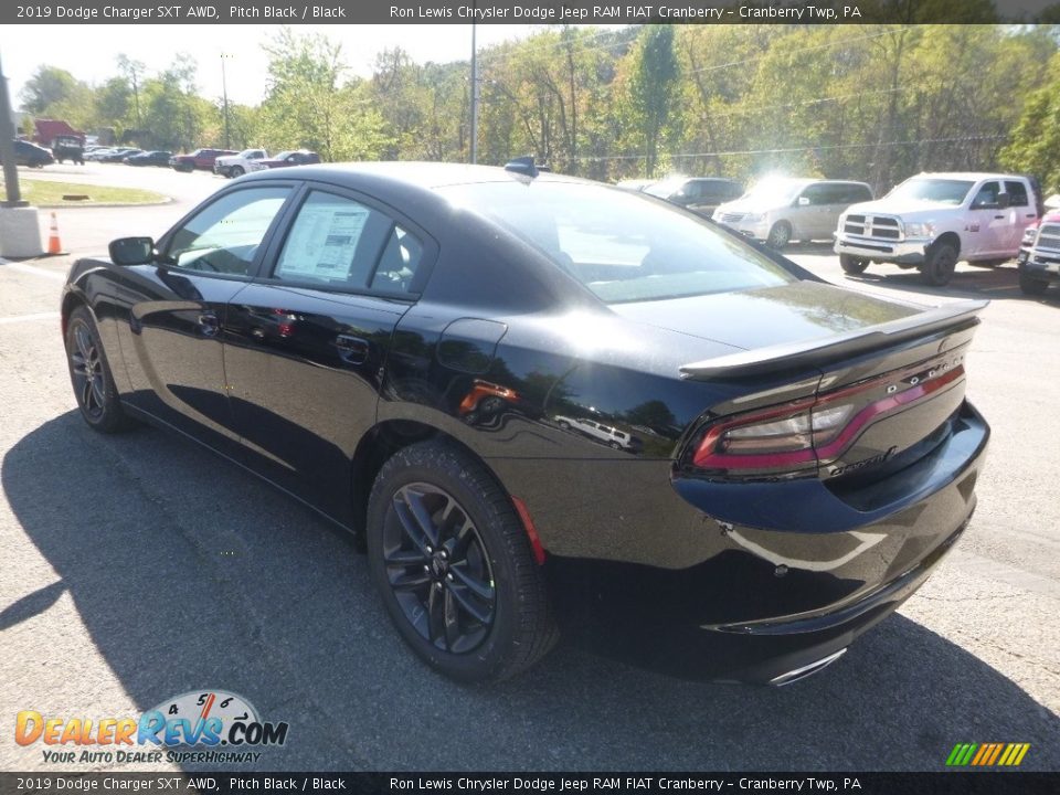 2019 Dodge Charger SXT AWD Pitch Black / Black Photo #3