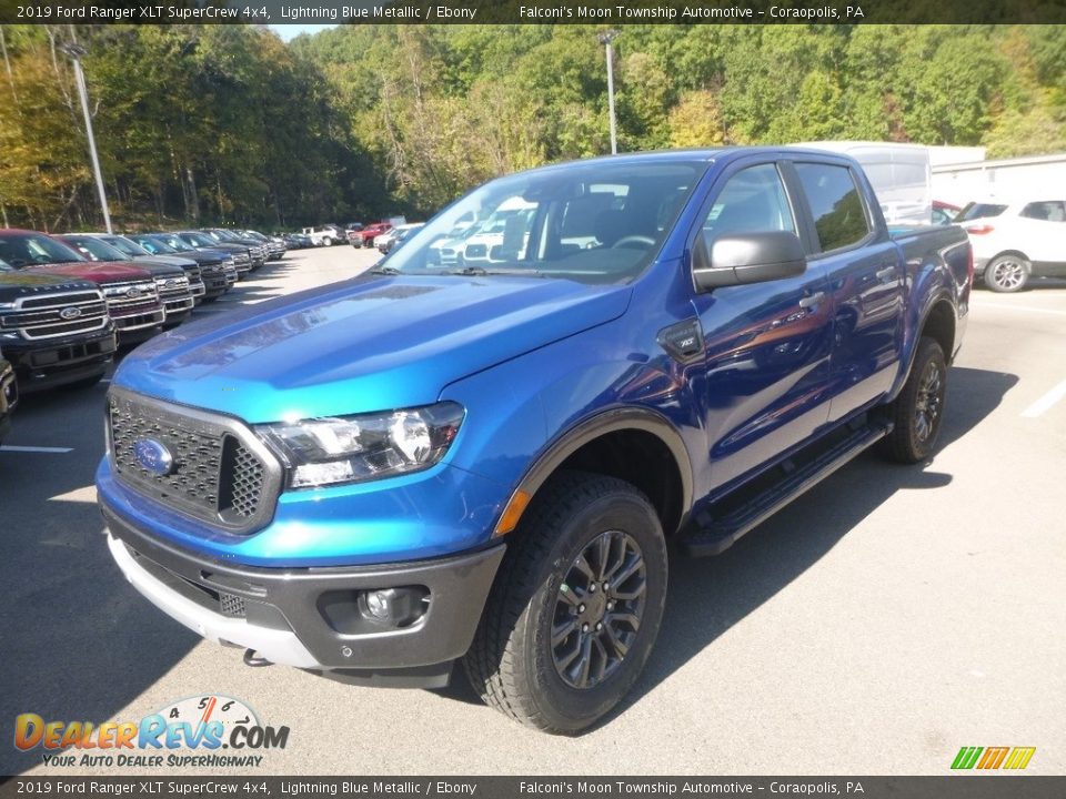 2019 Ford Ranger XLT SuperCrew 4x4 Lightning Blue Metallic / Ebony Photo #5