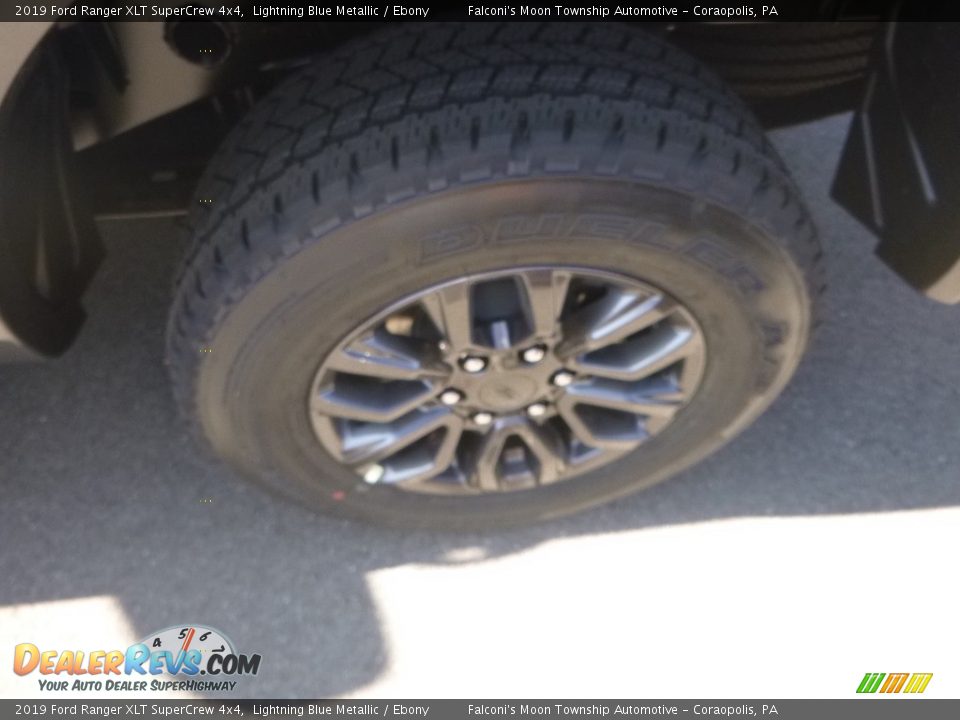 2019 Ford Ranger XLT SuperCrew 4x4 Lightning Blue Metallic / Ebony Photo #7