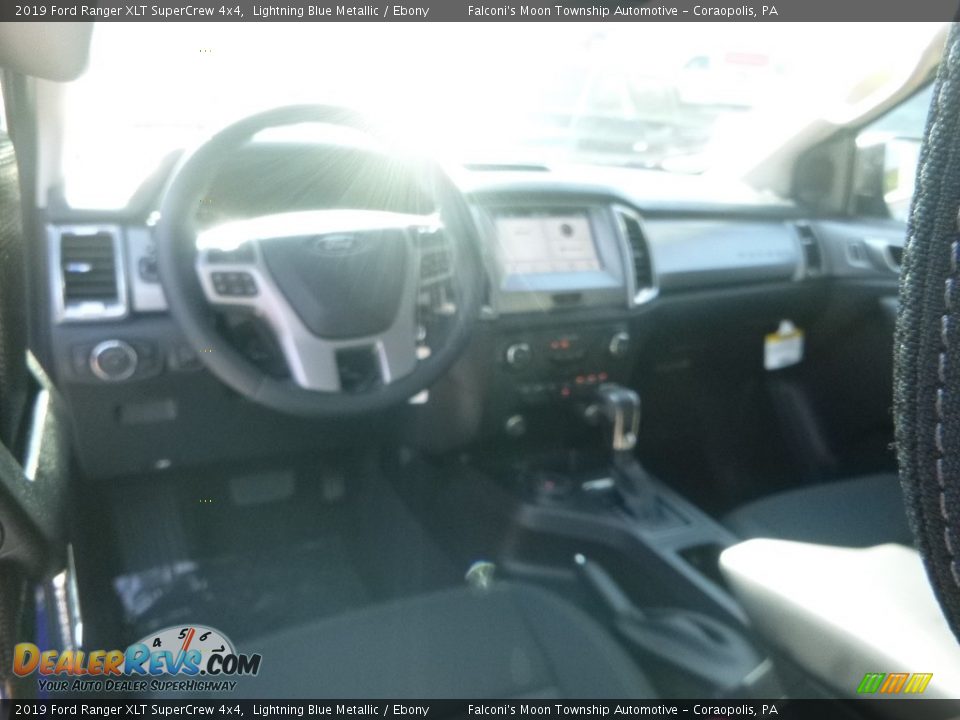 2019 Ford Ranger XLT SuperCrew 4x4 Lightning Blue Metallic / Ebony Photo #9