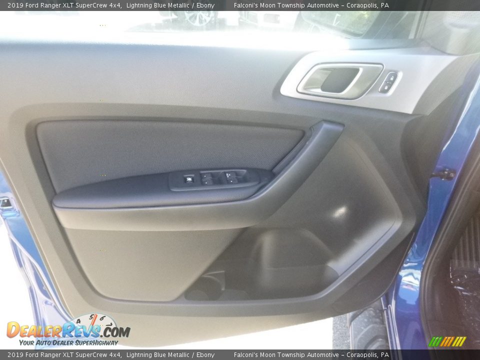 2019 Ford Ranger XLT SuperCrew 4x4 Lightning Blue Metallic / Ebony Photo #10
