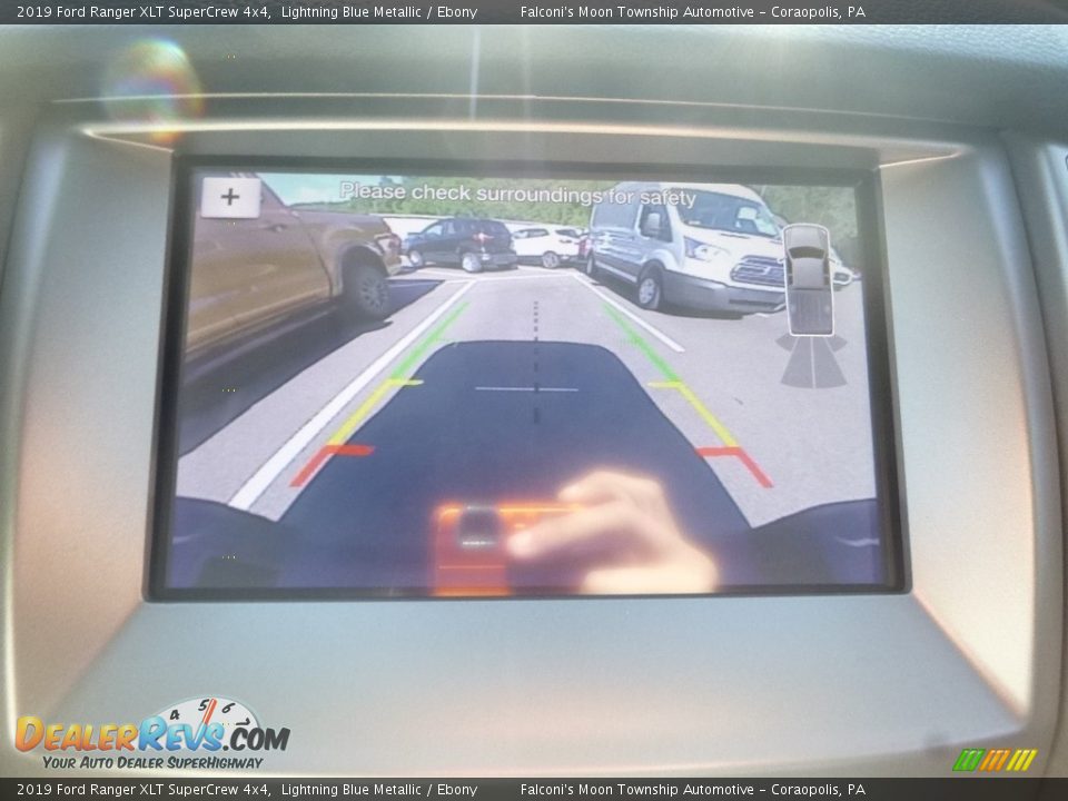 2019 Ford Ranger XLT SuperCrew 4x4 Lightning Blue Metallic / Ebony Photo #14