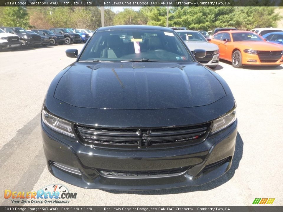 2019 Dodge Charger SXT AWD Pitch Black / Black Photo #8
