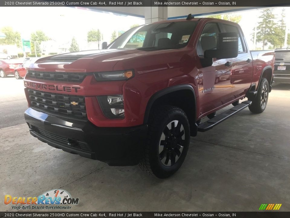 2020 Chevrolet Silverado 2500HD Custom Crew Cab 4x4 Red Hot / Jet Black Photo #6
