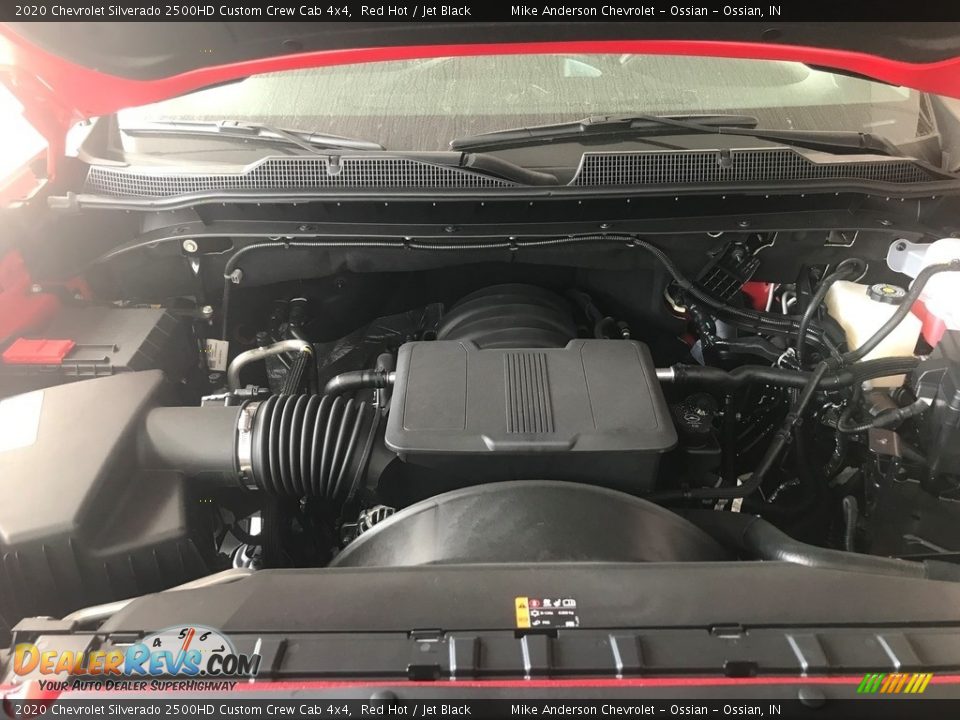 2020 Chevrolet Silverado 2500HD Custom Crew Cab 4x4 Red Hot / Jet Black Photo #13