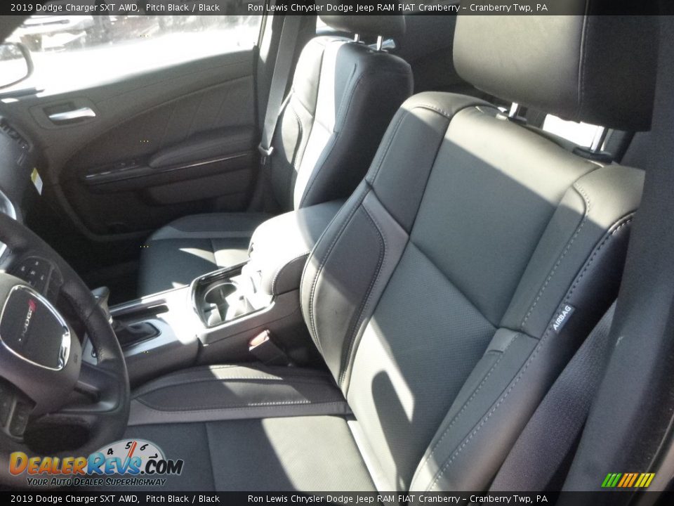 2019 Dodge Charger SXT AWD Pitch Black / Black Photo #16