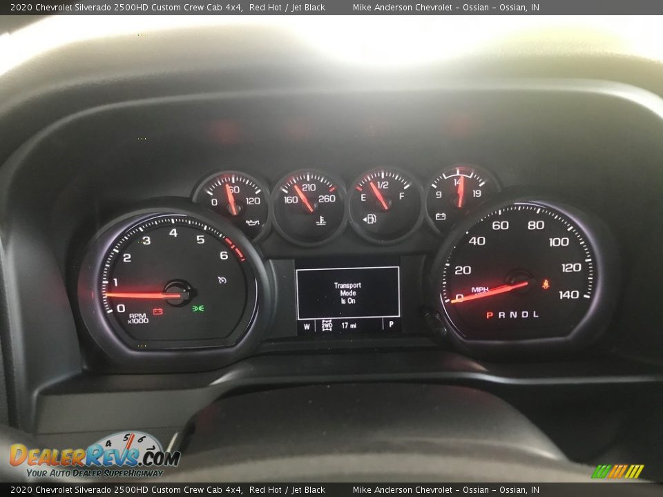 2020 Chevrolet Silverado 2500HD Custom Crew Cab 4x4 Red Hot / Jet Black Photo #16