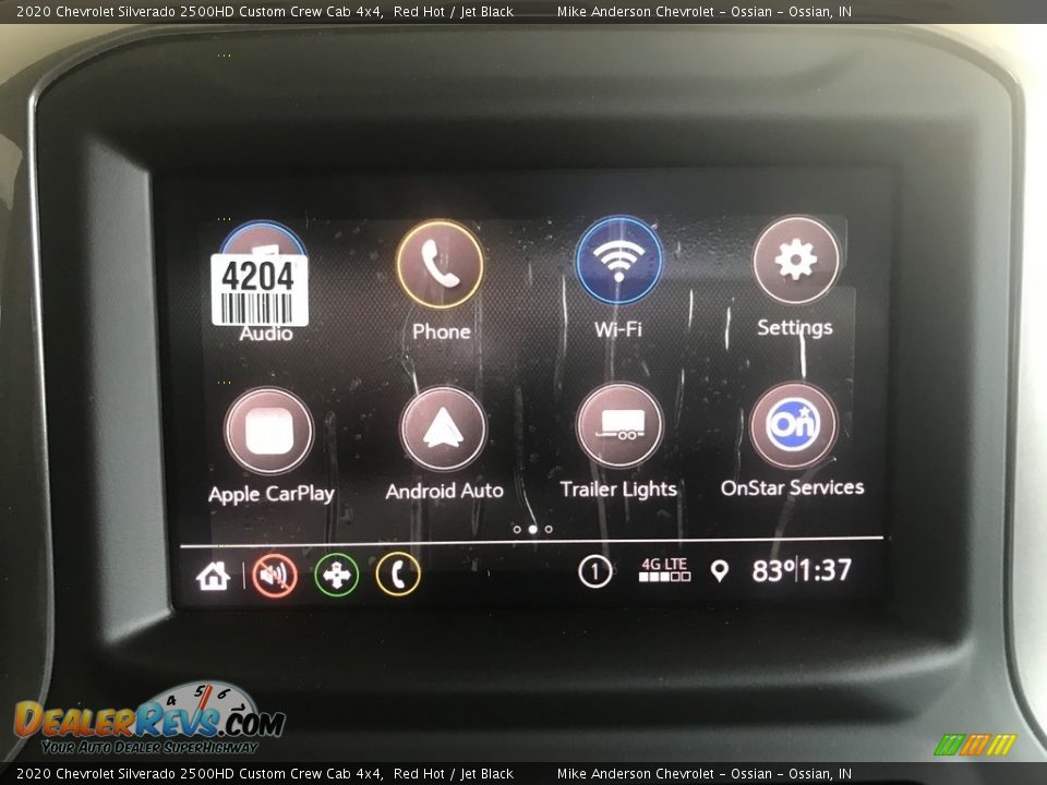 2020 Chevrolet Silverado 2500HD Custom Crew Cab 4x4 Red Hot / Jet Black Photo #19