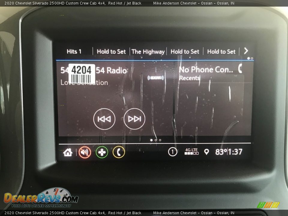 2020 Chevrolet Silverado 2500HD Custom Crew Cab 4x4 Red Hot / Jet Black Photo #20