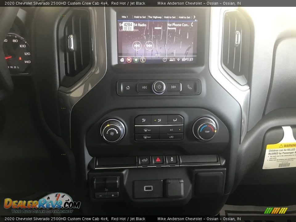 2020 Chevrolet Silverado 2500HD Custom Crew Cab 4x4 Red Hot / Jet Black Photo #21