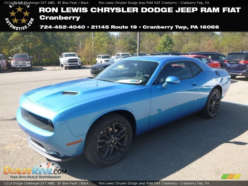 2019 Dodge Challenger SXT AWD B5 Blue Pearl / Black Photo #1