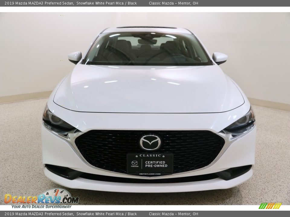 2019 Mazda MAZDA3 Preferred Sedan Snowflake White Pearl Mica / Black Photo #2