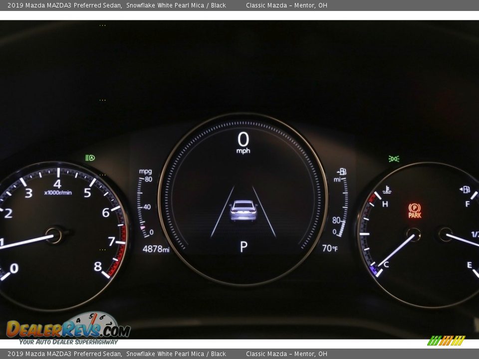 2019 Mazda MAZDA3 Preferred Sedan Snowflake White Pearl Mica / Black Photo #7