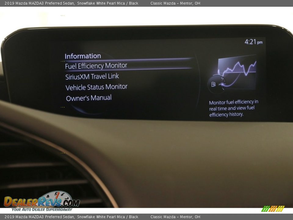 2019 Mazda MAZDA3 Preferred Sedan Snowflake White Pearl Mica / Black Photo #10