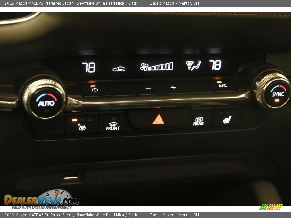 2019 Mazda MAZDA3 Preferred Sedan Snowflake White Pearl Mica / Black Photo #14