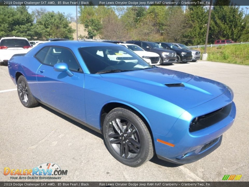 2019 Dodge Challenger SXT AWD B5 Blue Pearl / Black Photo #7