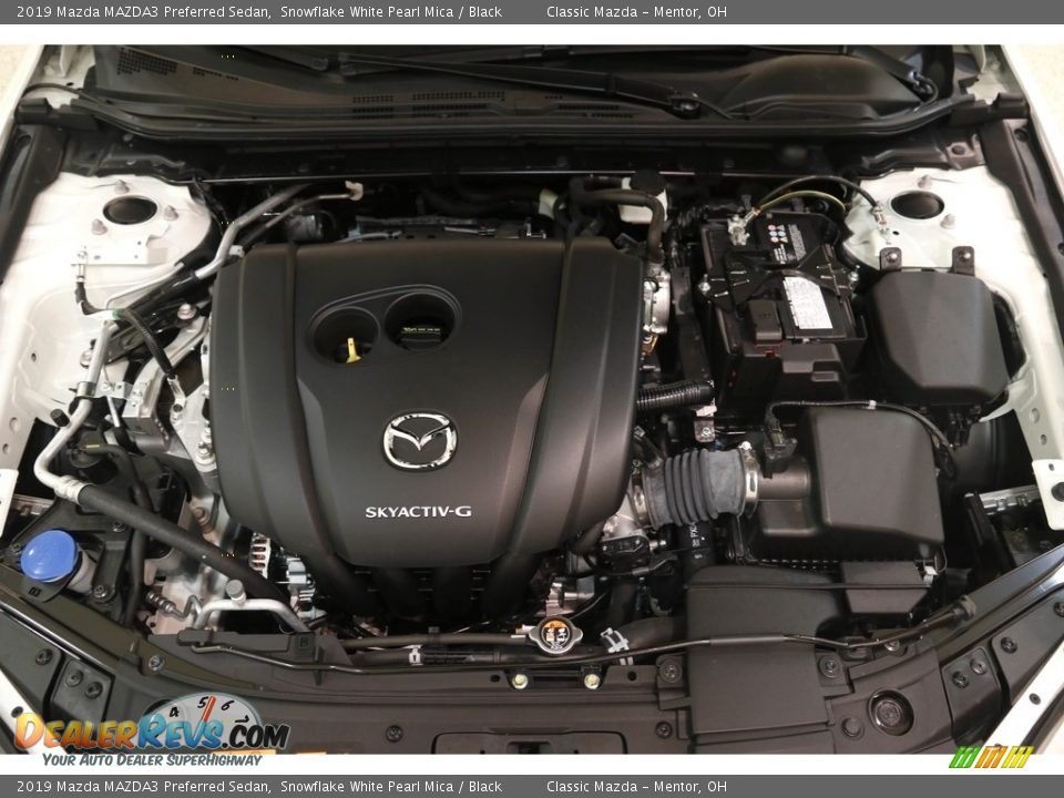 2019 Mazda MAZDA3 Preferred Sedan Snowflake White Pearl Mica / Black Photo #21