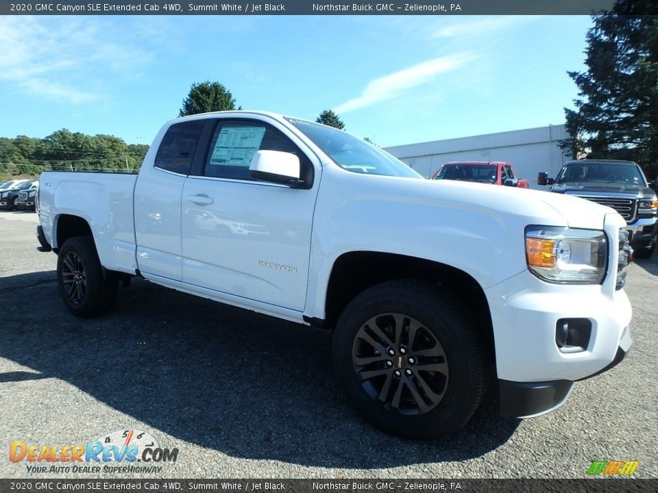 2020 GMC Canyon SLE Extended Cab 4WD Summit White / Jet Black Photo #3