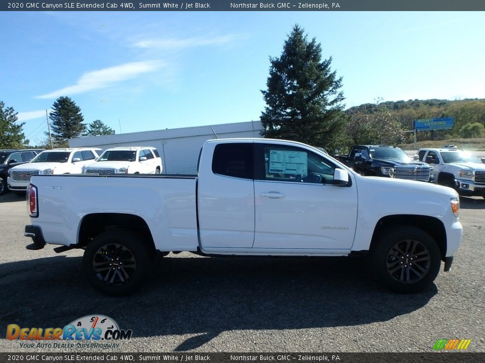 2020 GMC Canyon SLE Extended Cab 4WD Summit White / Jet Black Photo #4