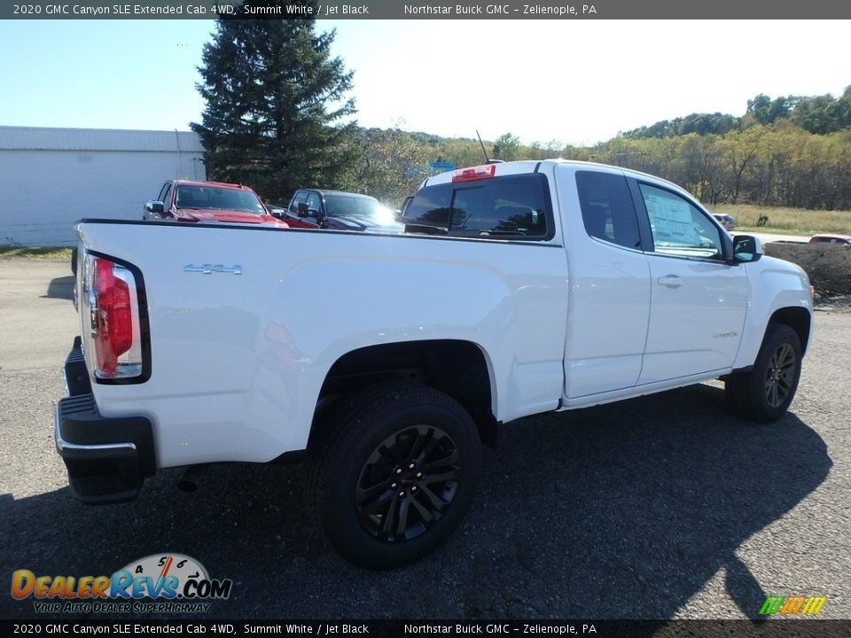 2020 GMC Canyon SLE Extended Cab 4WD Summit White / Jet Black Photo #5