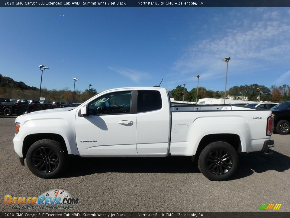 Summit White 2020 GMC Canyon SLE Extended Cab 4WD Photo #8