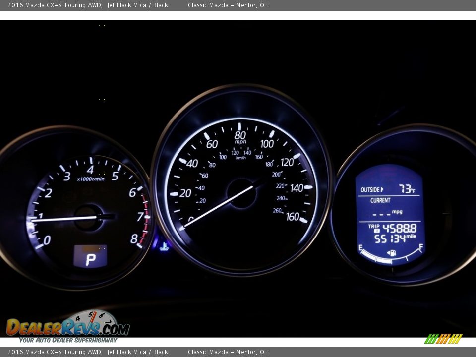 2016 Mazda CX-5 Touring AWD Jet Black Mica / Black Photo #7