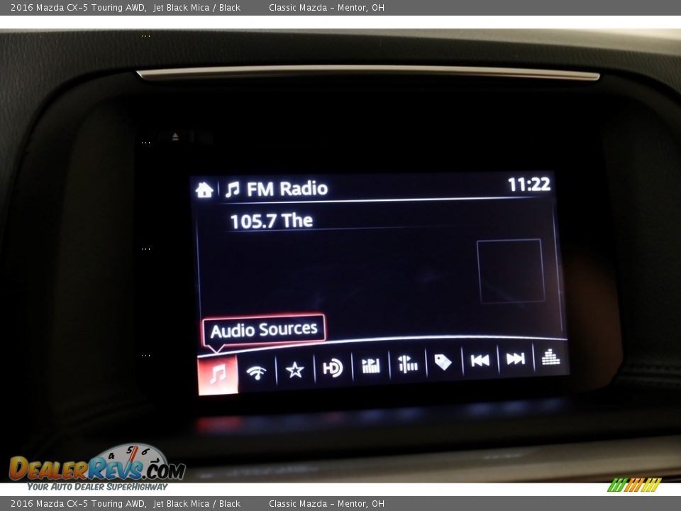 2016 Mazda CX-5 Touring AWD Jet Black Mica / Black Photo #12